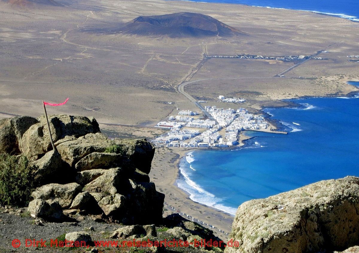 Lanzarote, Blick nach Caleta de Famara