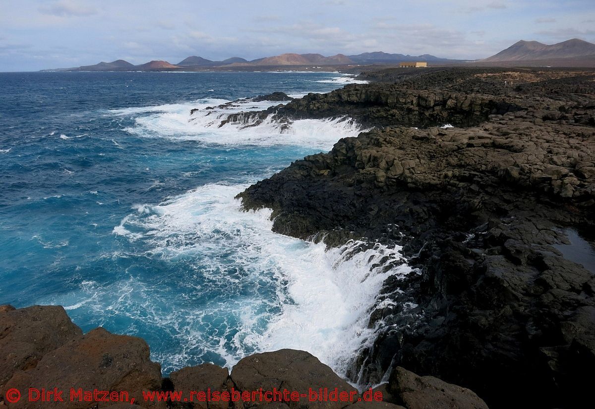 Lanzarote, Westkste Brandung