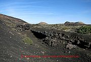 Lanzarote,  wanderweg-lava