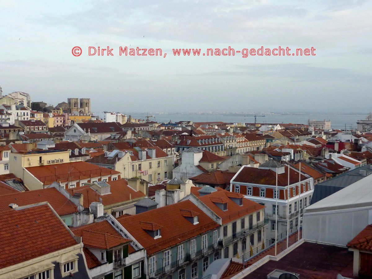 Lissabon, Blick auf den Stadtteil Baixa