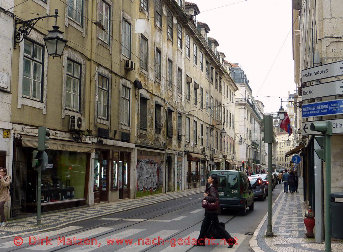 Lissabon, Nebenstrae in der Baixa