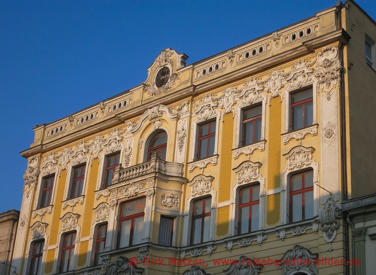 Lodz, ulica Piotrkowska Nr 90, schne Fassade
