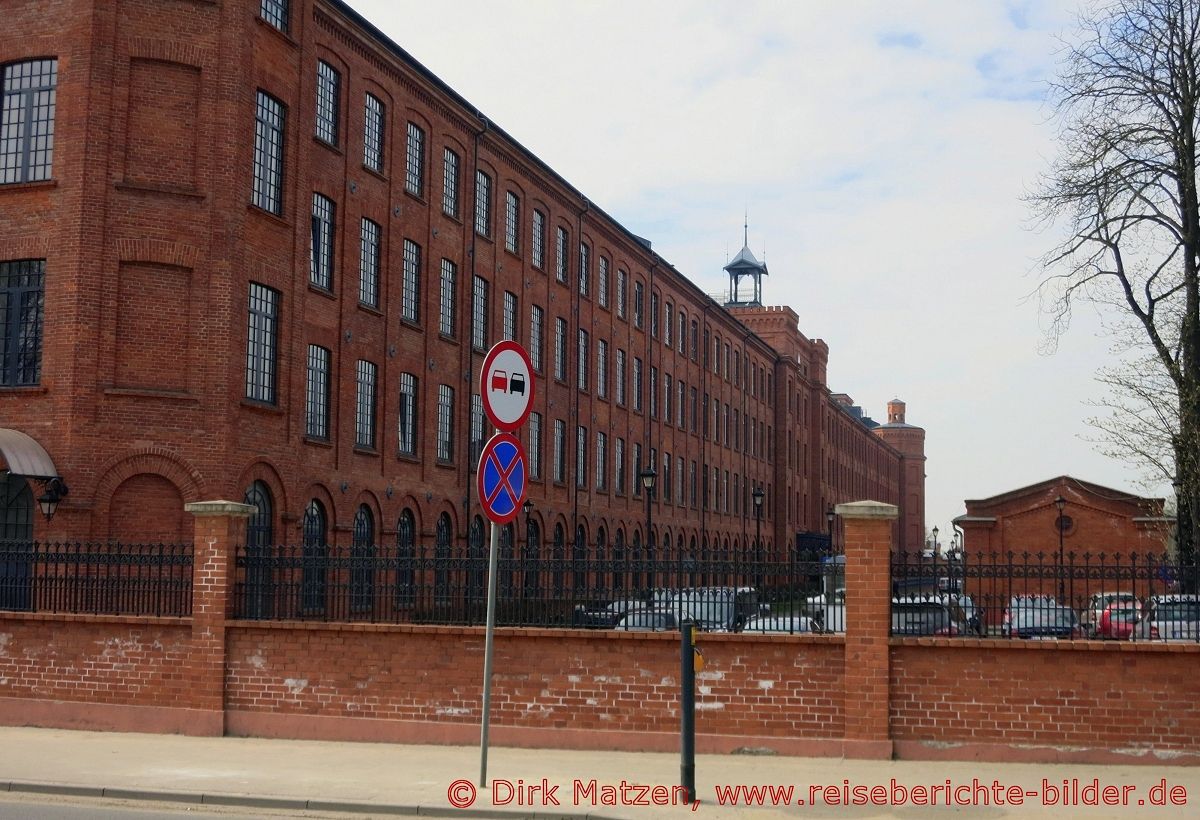 Lodz, restauriertes Fabrikgebude von Scheibler