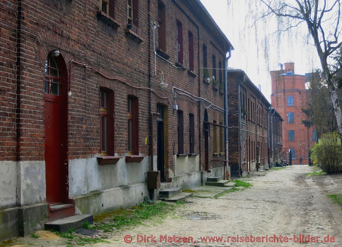 Lodz, Fabrikgelnde Scheibler, Wohnsiedlung Ksiezy Mlyn