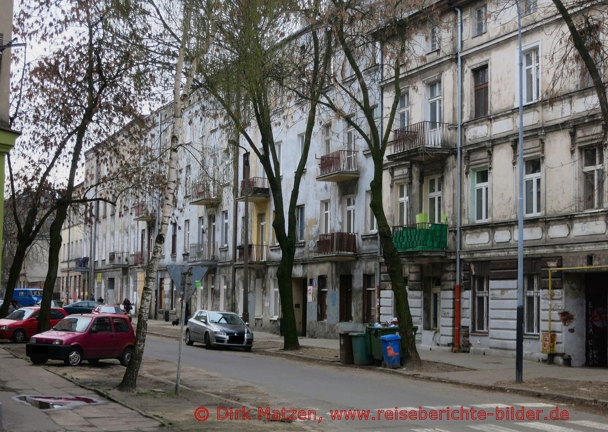 Lodz, Blick in die ulica Grabowa