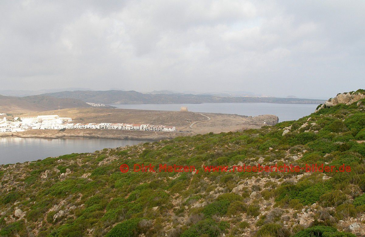Menorca, Blick auf Ksten bei Fornells