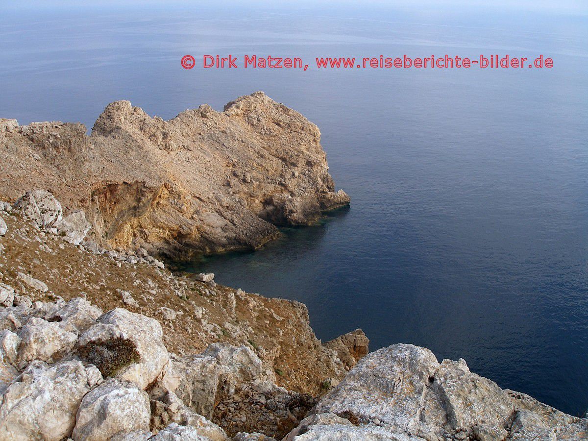 Menorca, die Steilkste der Mola de Fornells