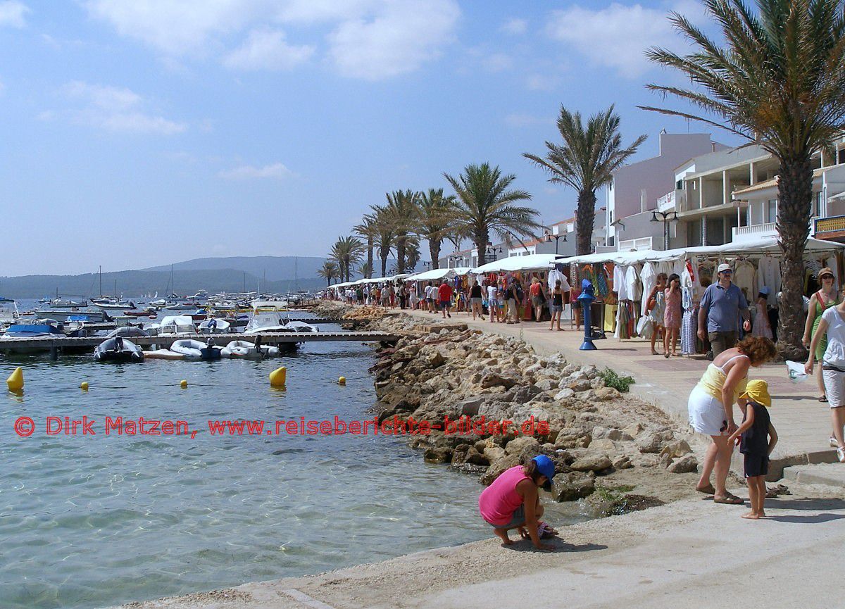 Menorca, Uferpromenade von Fornells
