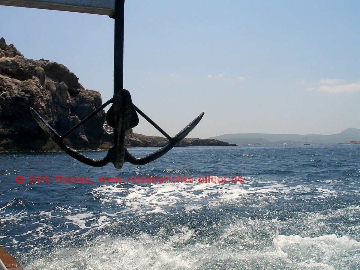 Menorca, Bootsfahrt