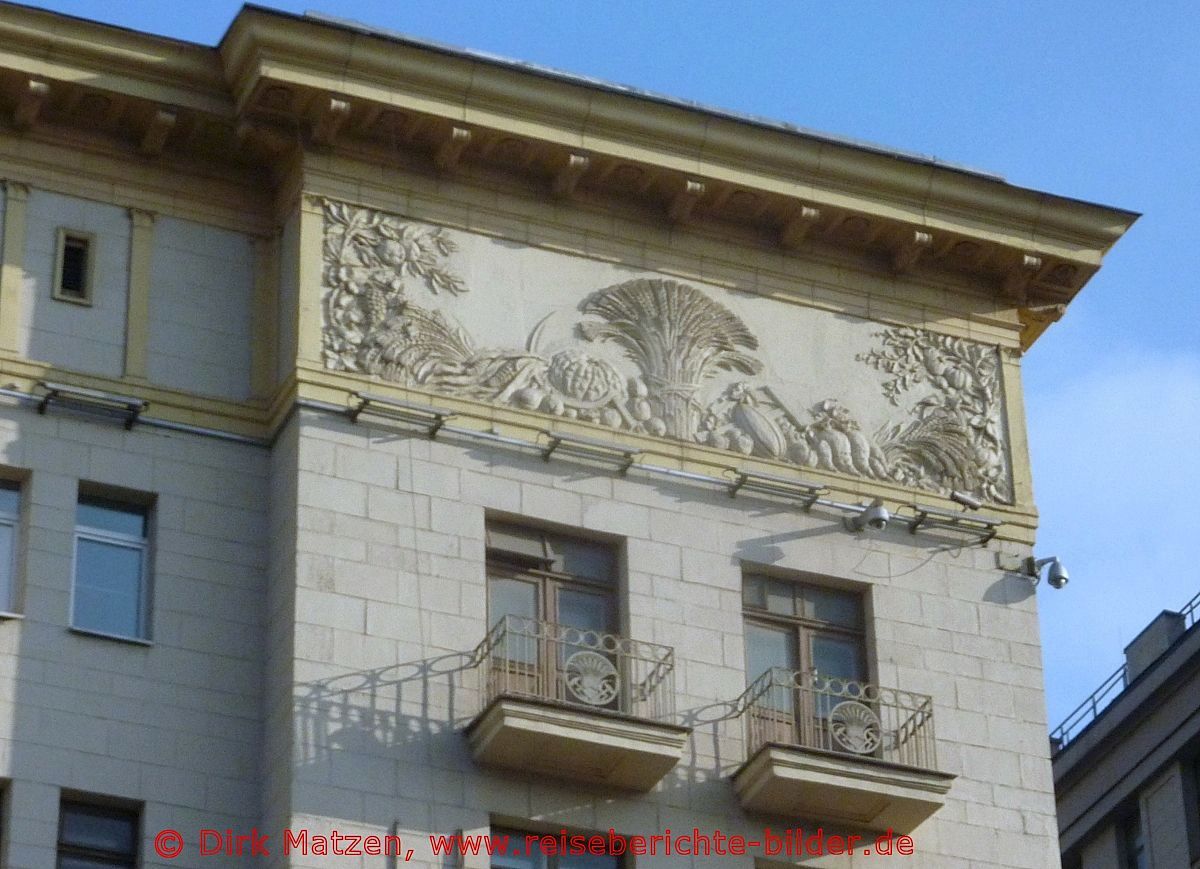 Moskau, Wohngebäude-Detail
