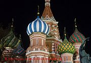 Moskau, basilius-kathedrale-nachts