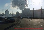 Moskau, radfahrer