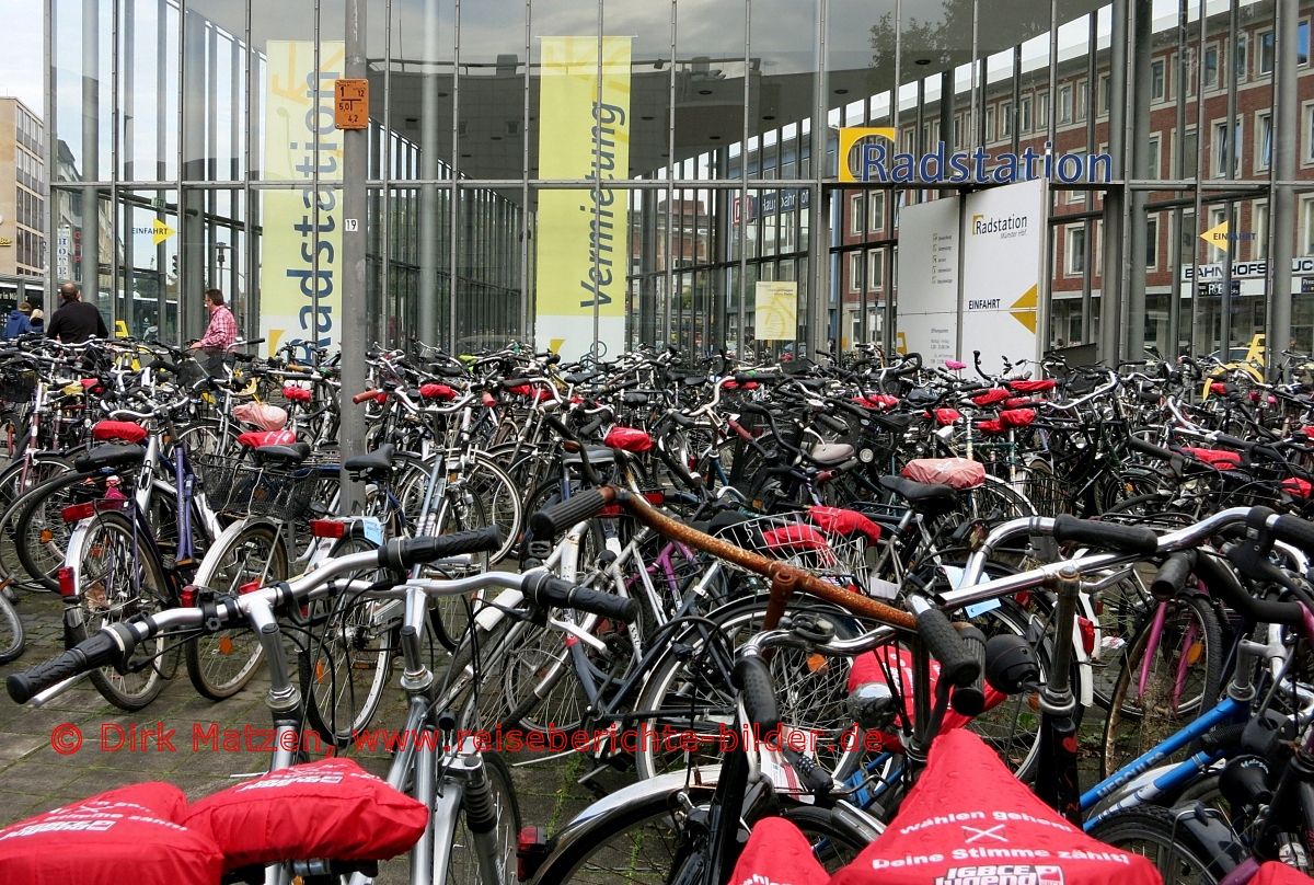 Münster, Fahrräder Radstation