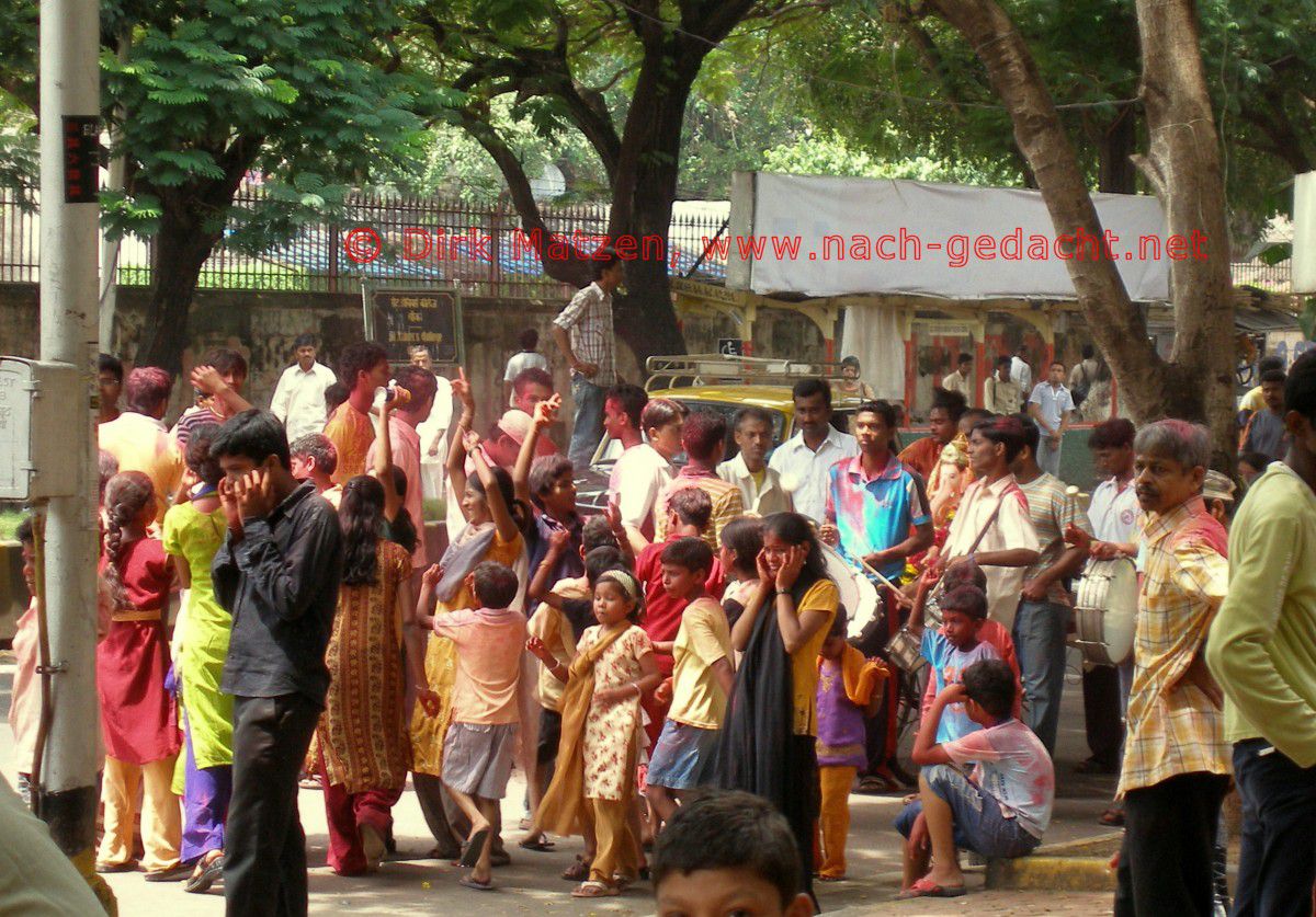 Mumbai, Prozession fr Ganesha