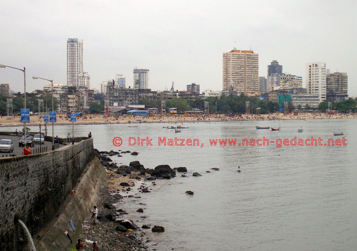 Mumbai, Blick zum Chowpatty Beach