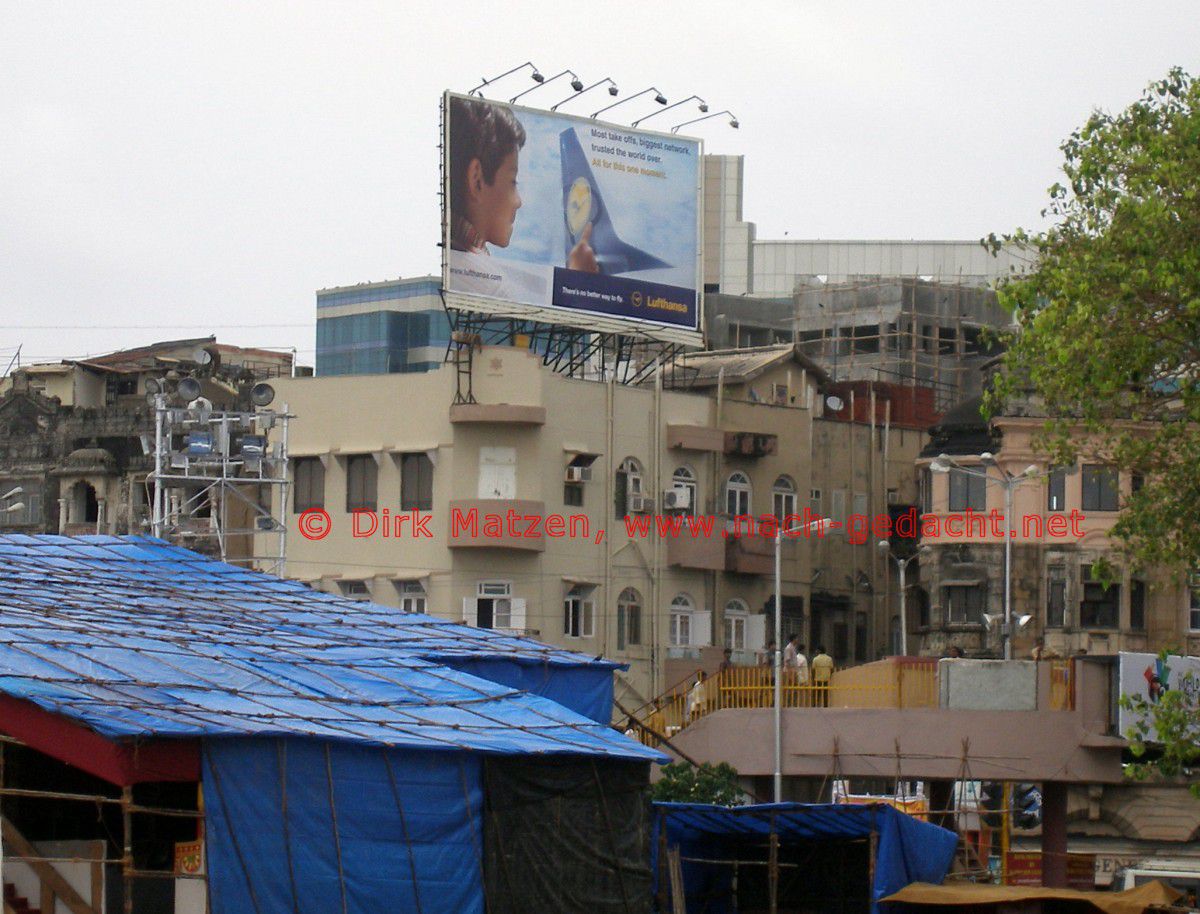 Mumbai, Lufthansa-Werbung