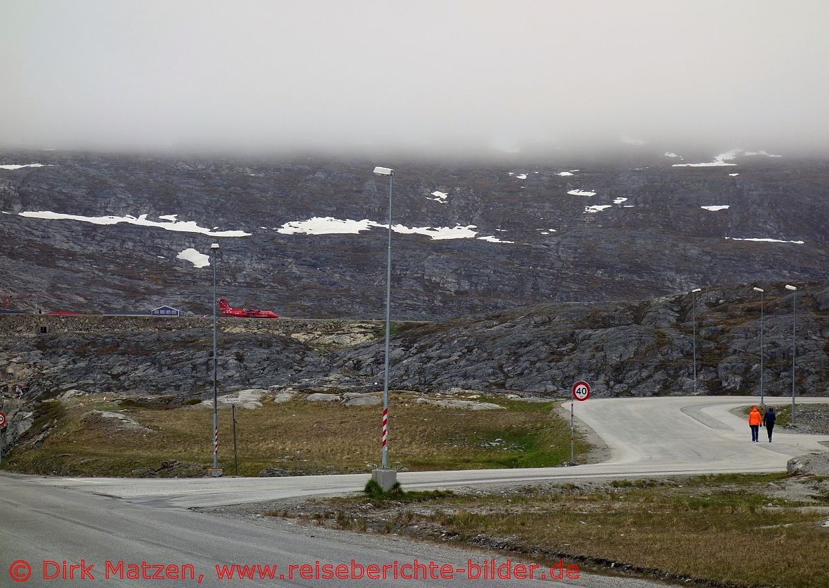 Nuuk, Flughafen Landebahn