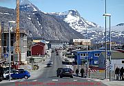 Nuuk, strasse-zum-hafen