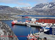 Nuuk, blick-auf-hafen