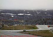 Nuuk, flughafen-landebahn