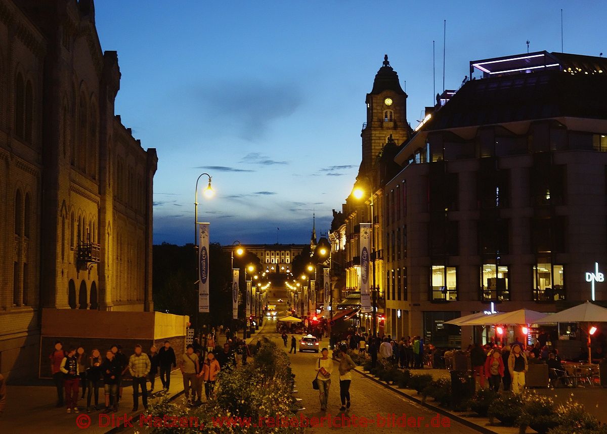 Oslo, Karl Johans gate abends
