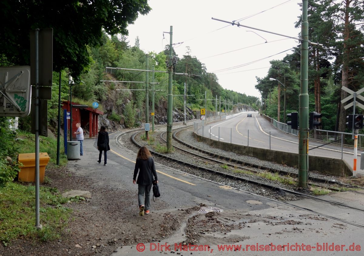 Oslo, Strassenbahnstation Ekebergparken