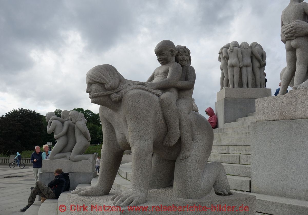 Oslo, Vigelandpark, Steinskulpturen