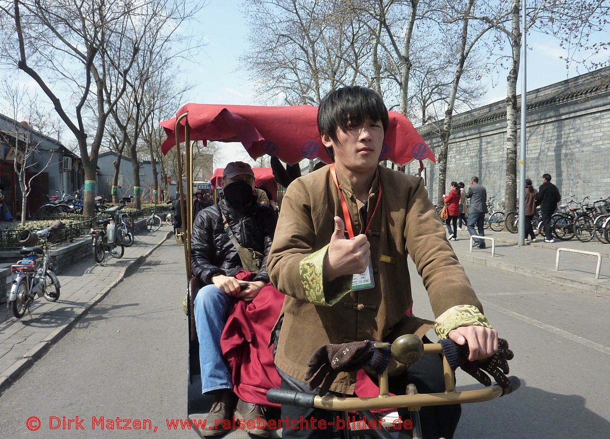 Peking, Rikscha-Fahrer