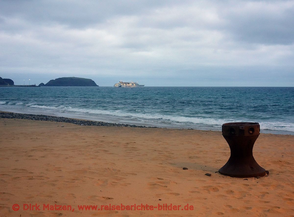 Porto Santo, Fhre nach Madeira am Abend