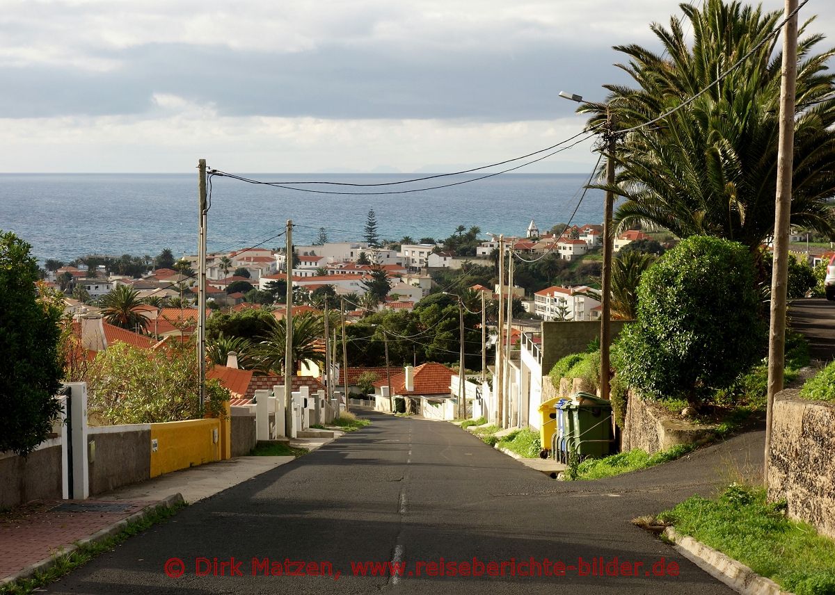 Porto Santo, Blick ber Vila Baleira aufs Meer