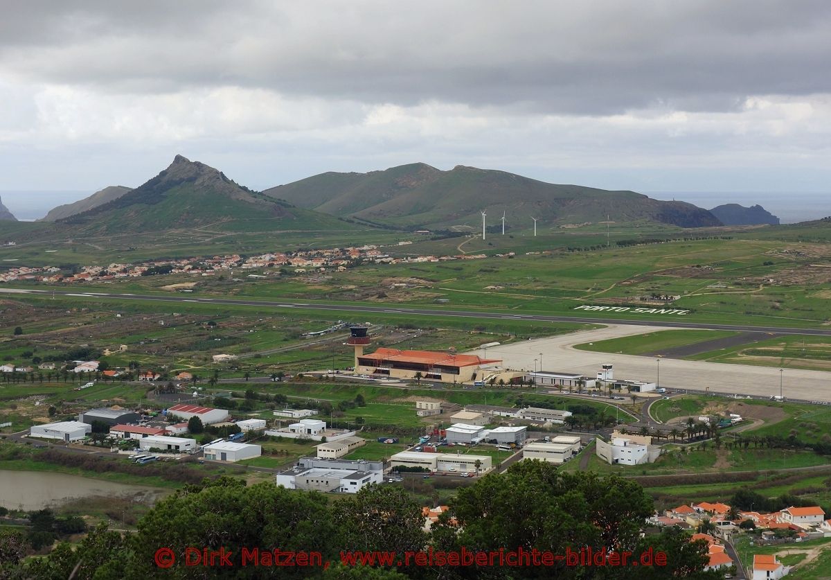 Porto Santo, Blick zum Flughafen