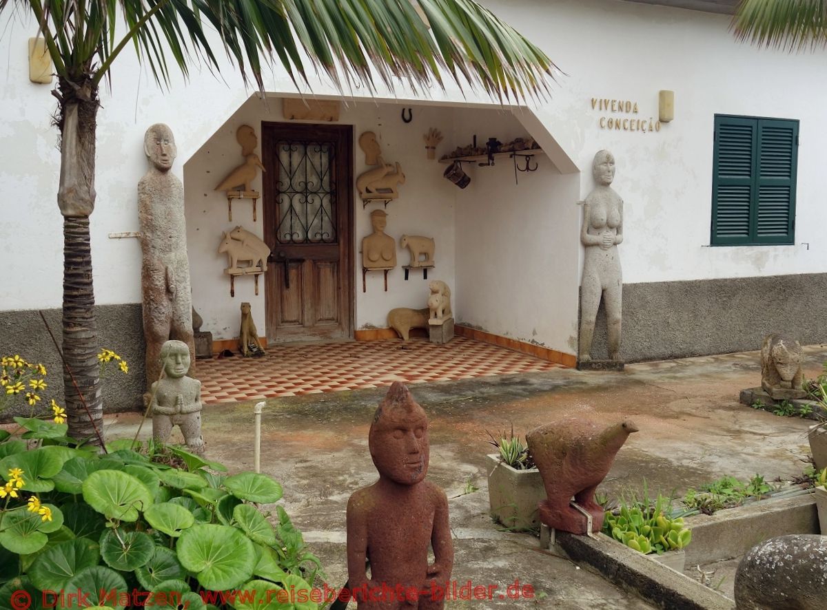 Porto Santo, Camacha, Gebude mit Kunst