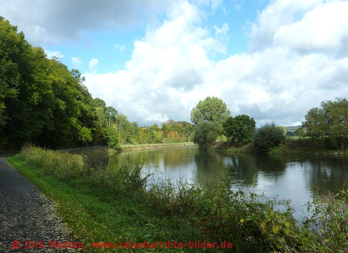 Europa-Radweg R1, Weser, bei Albaxen