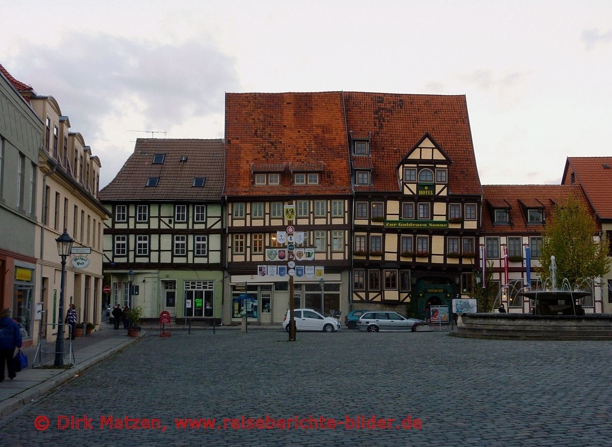 Europa-Radweg R1, Quedlinburg, Zentrum