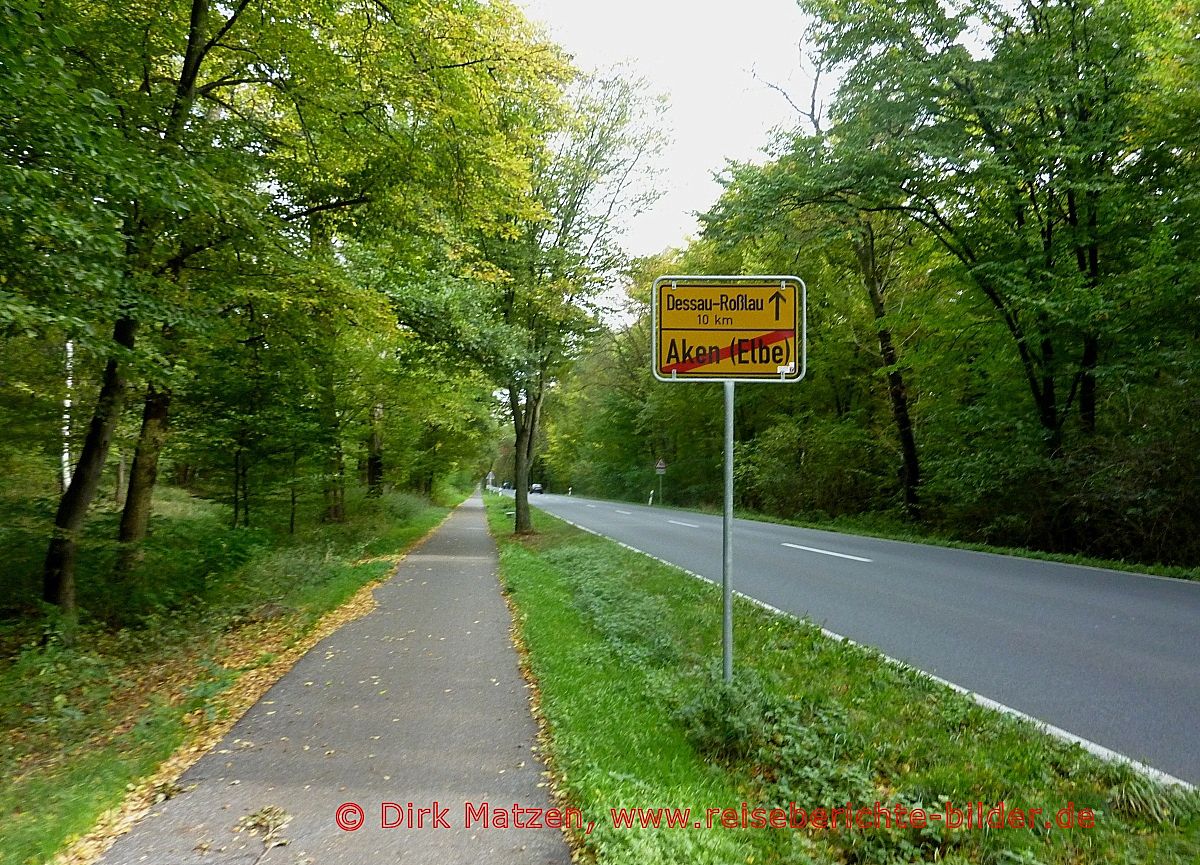 Europa-Radweg R1, von Aken nach Dessau