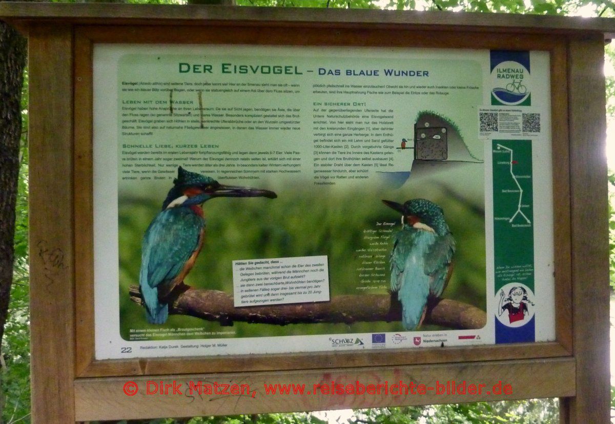 Ilmenauradweg, Infotafel