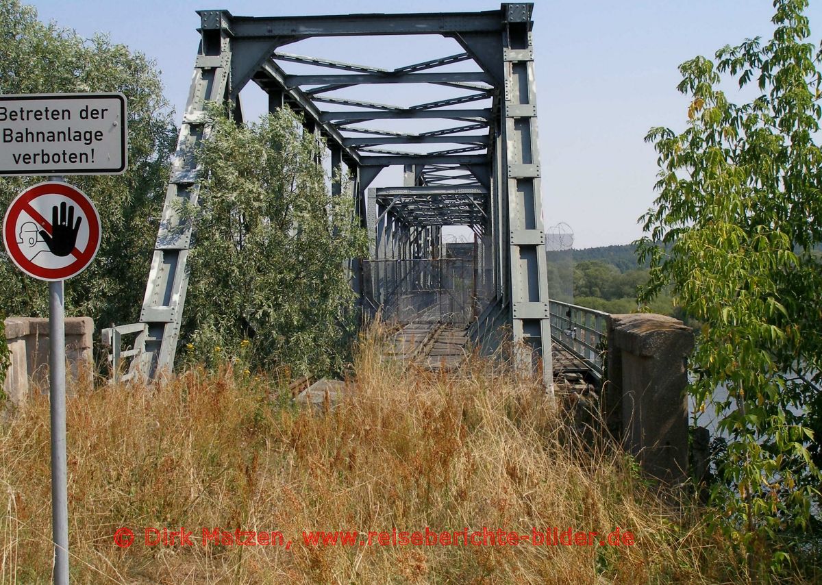 Oderbruchbahn-Radweg, Bienenwerder gesperrte Brcke