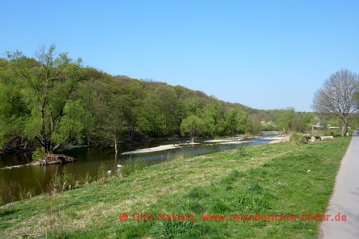 Radtour Ruhrtalradweg, Ruhr bei Neheim