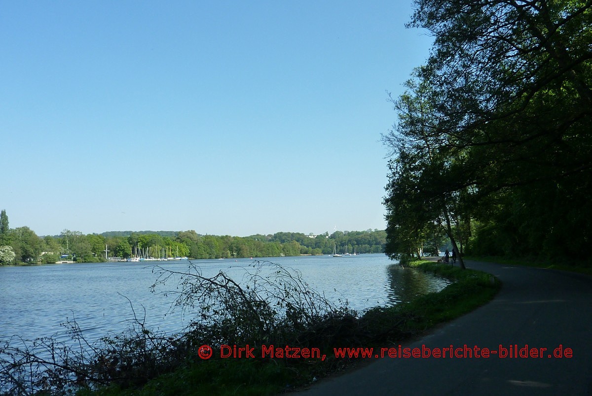 Radtour Ruhrtalradweg, Radweg am Baldeneysee