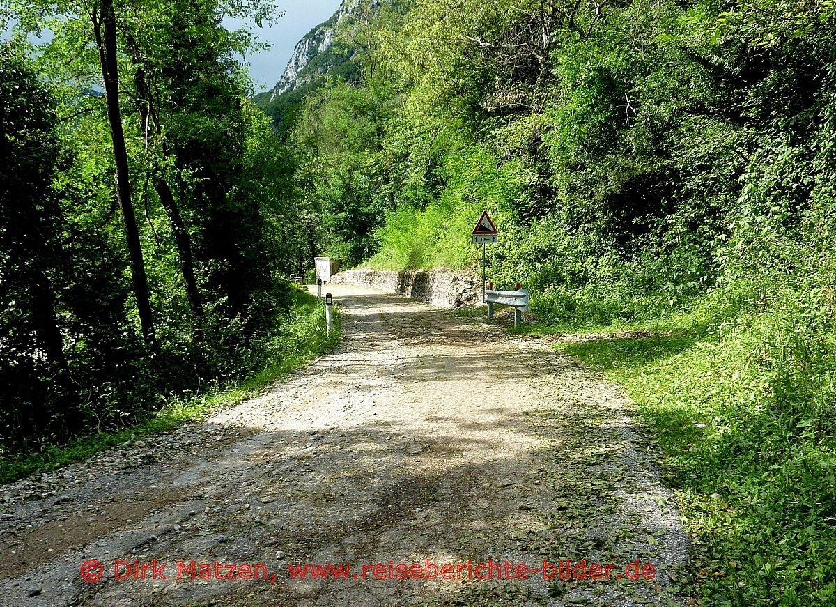 Transalp, Abfahrt Passo Santa Barbara