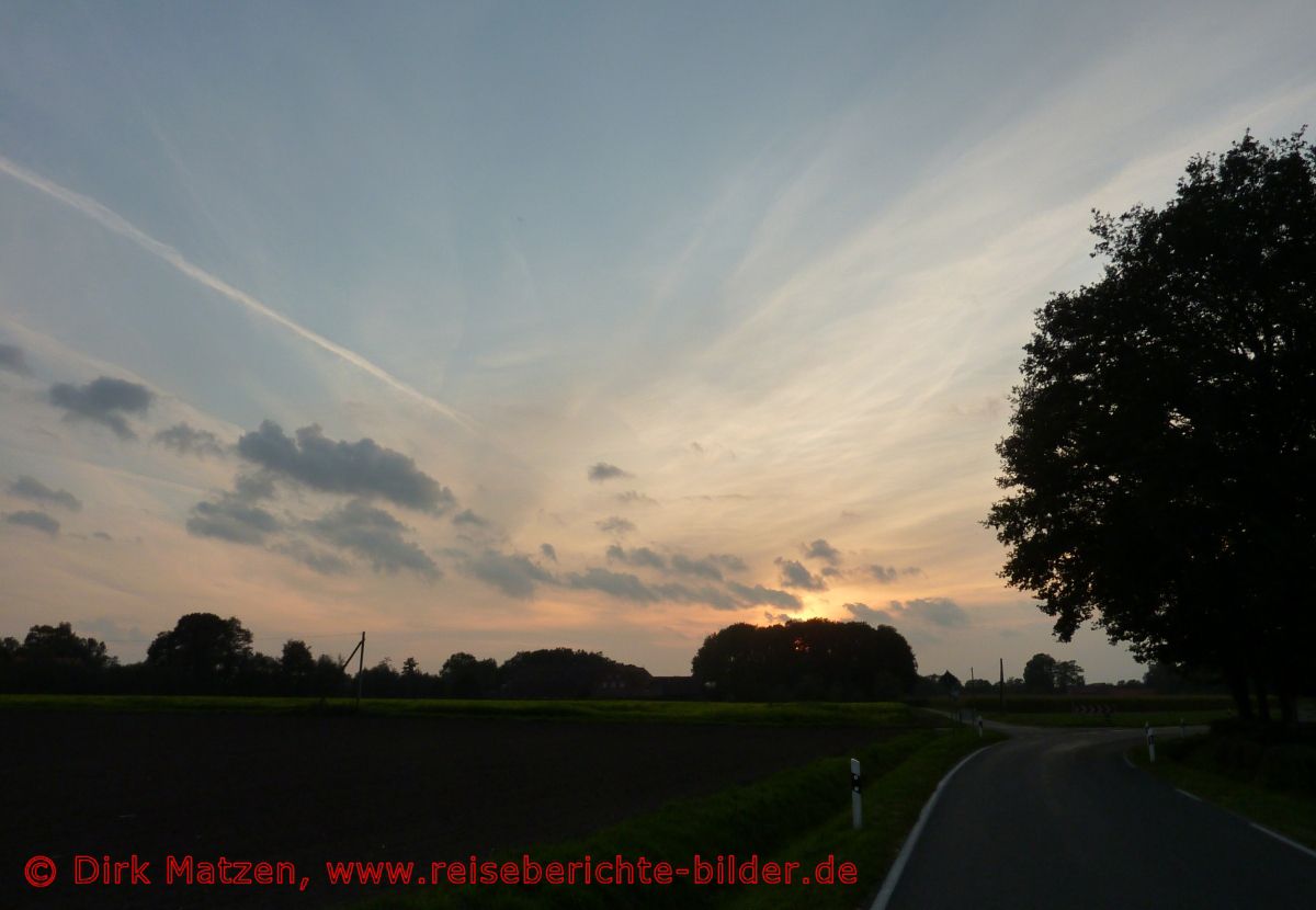 Vechtetal-Route, Abendstimmung
