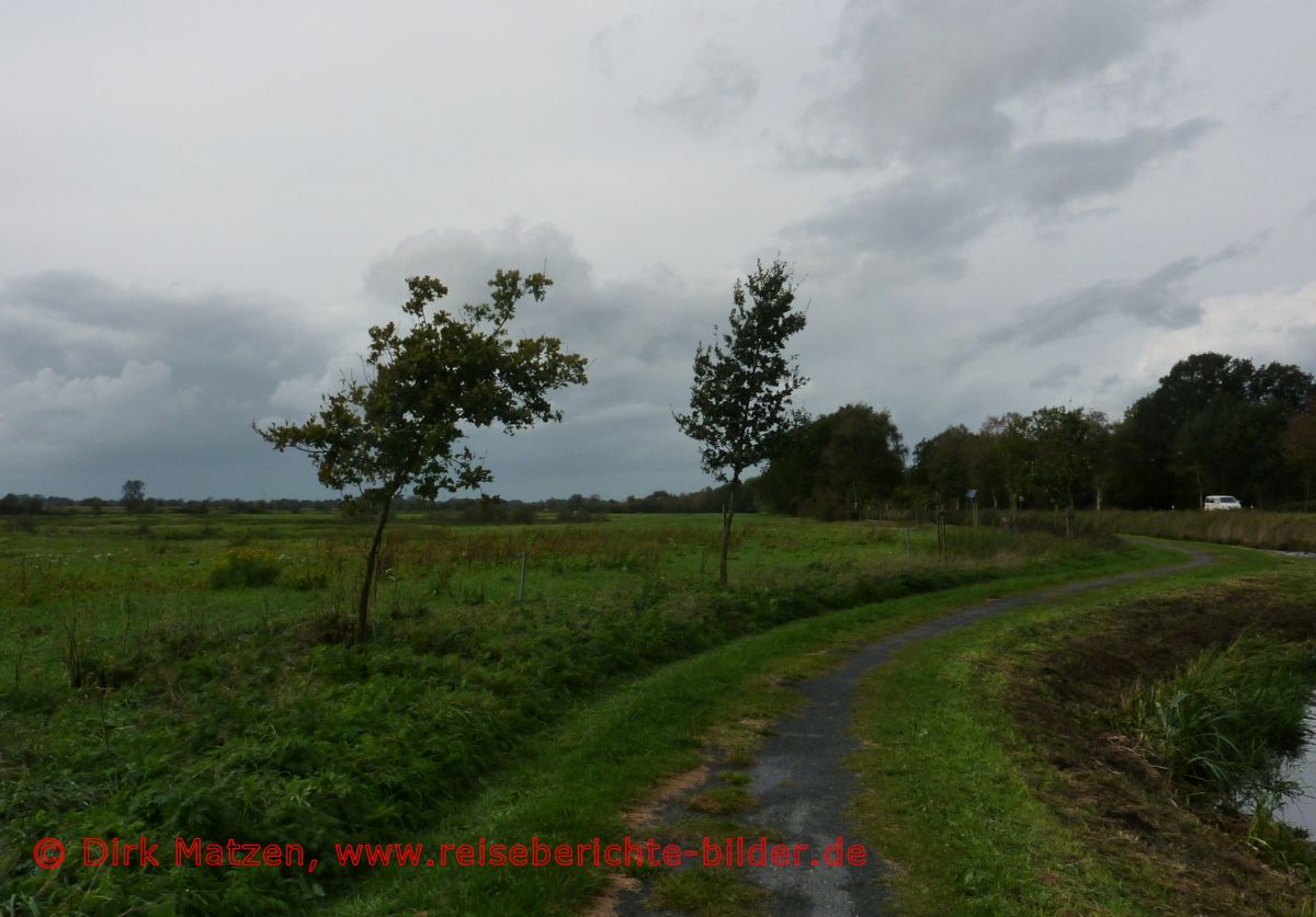 Vechtetal-Route, Radweg am Kanal