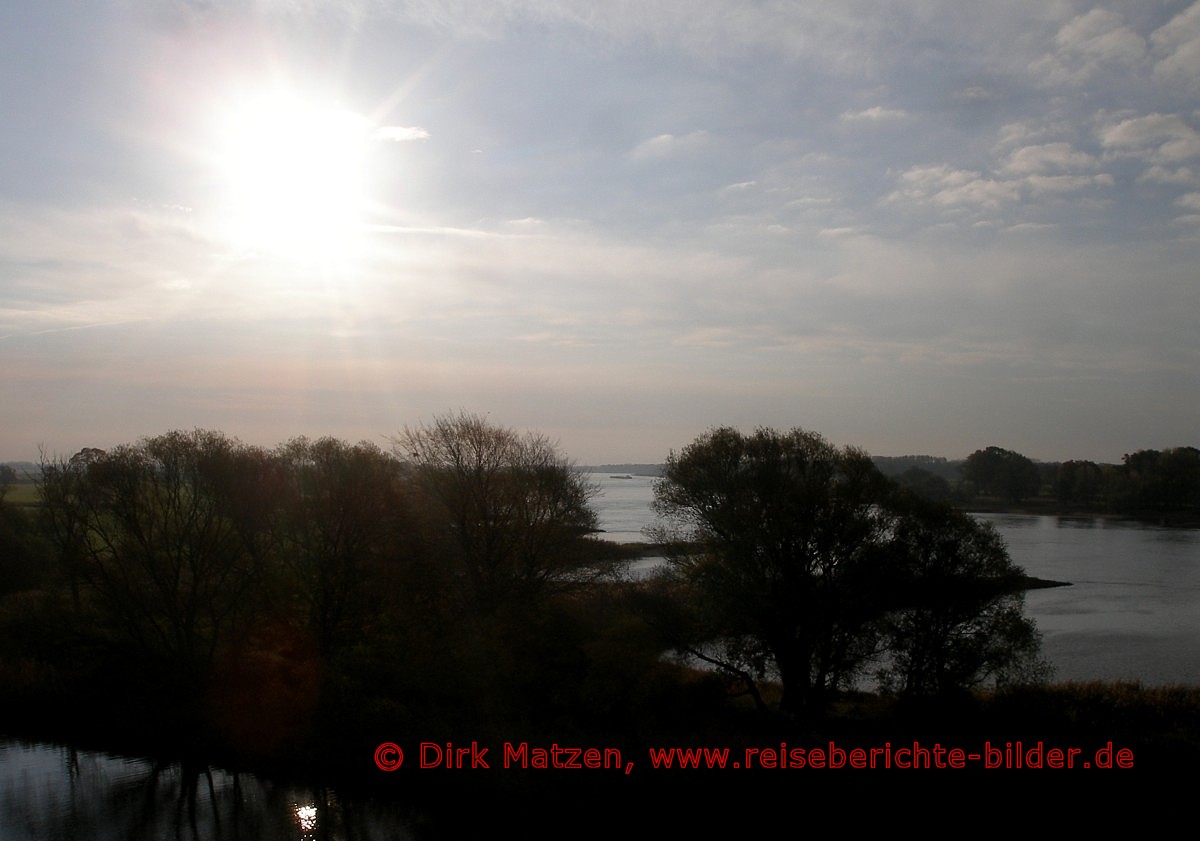 Radtour Hamburg Berlin, Blick auf die Elbe