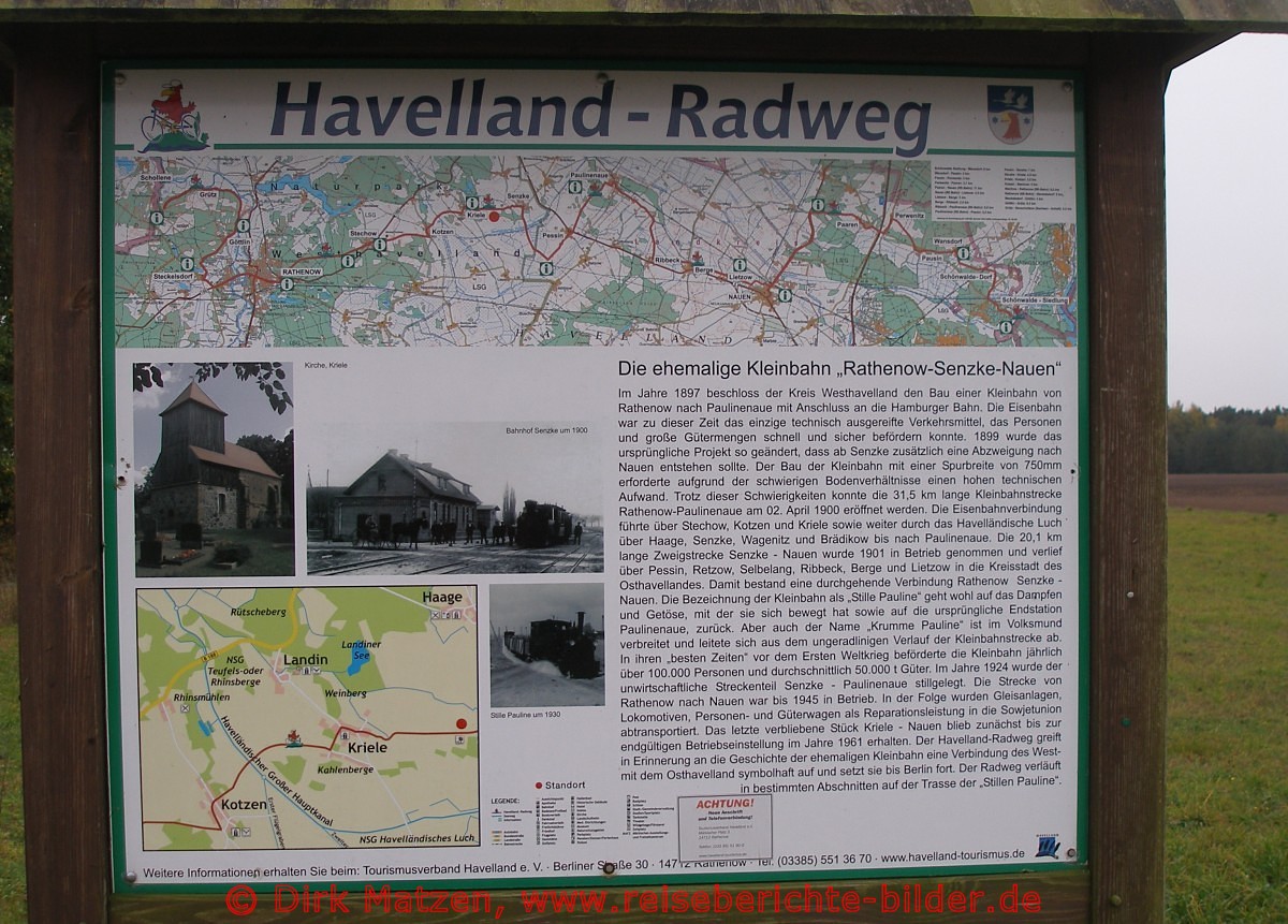 Infotafel Havelland-Radweg