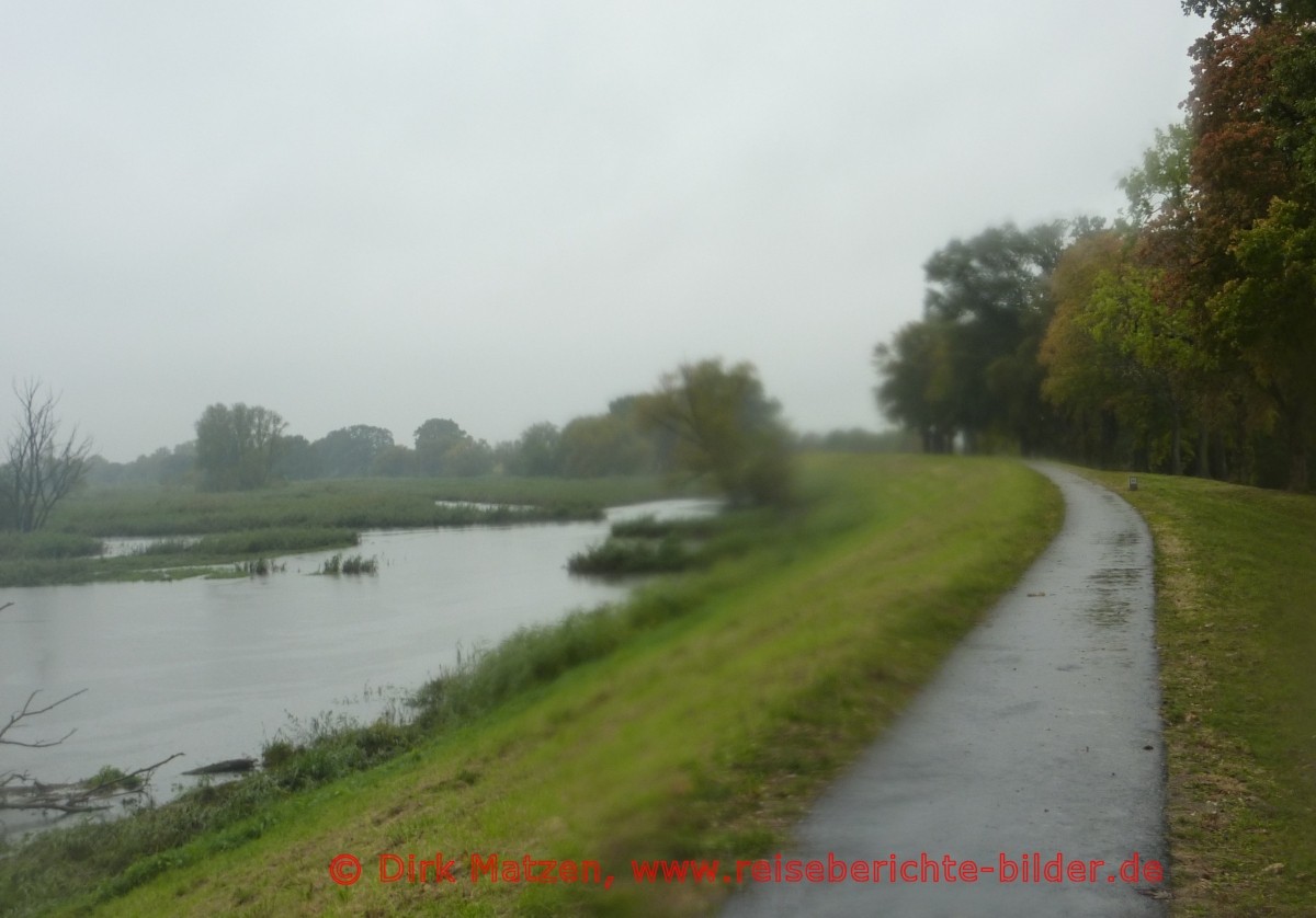 Oder-Neiße-Radweg, Regenwetter