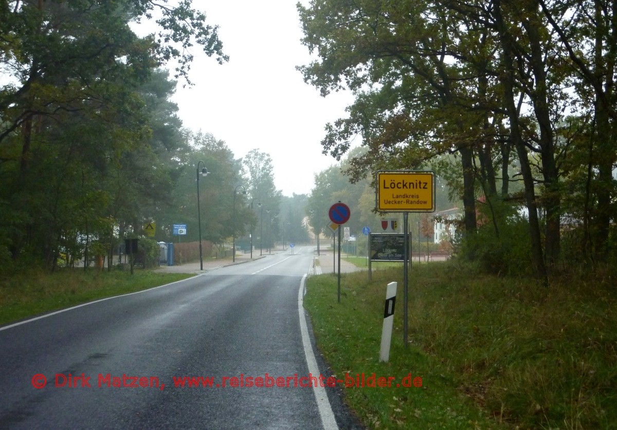 Oder-Neie-Radweg, Ortsschild Lcknitz