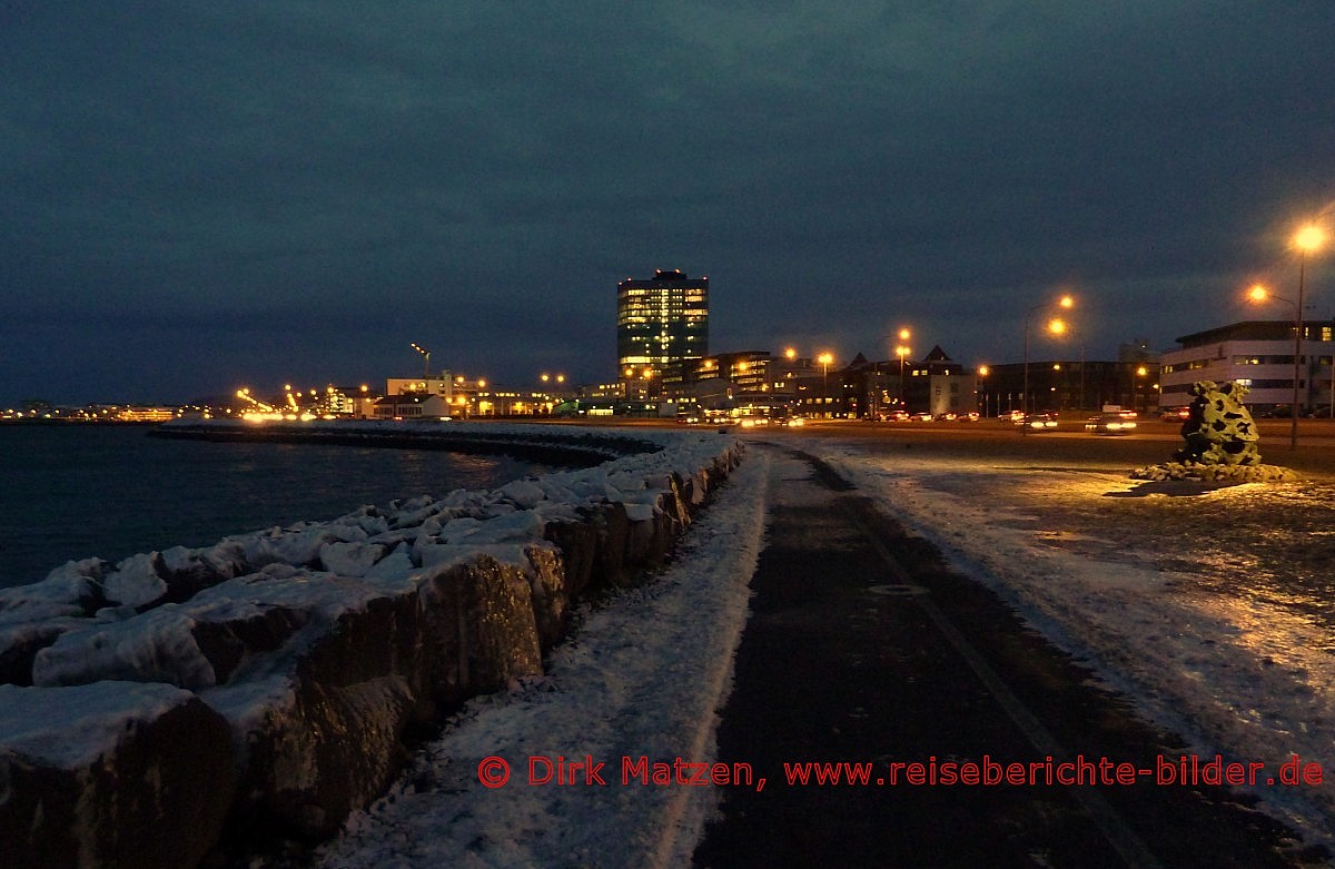 Reykjavik, Straße Saebraut