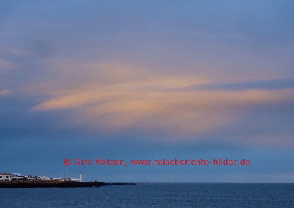 Seltjarnarnes, Wolken ber der Kste