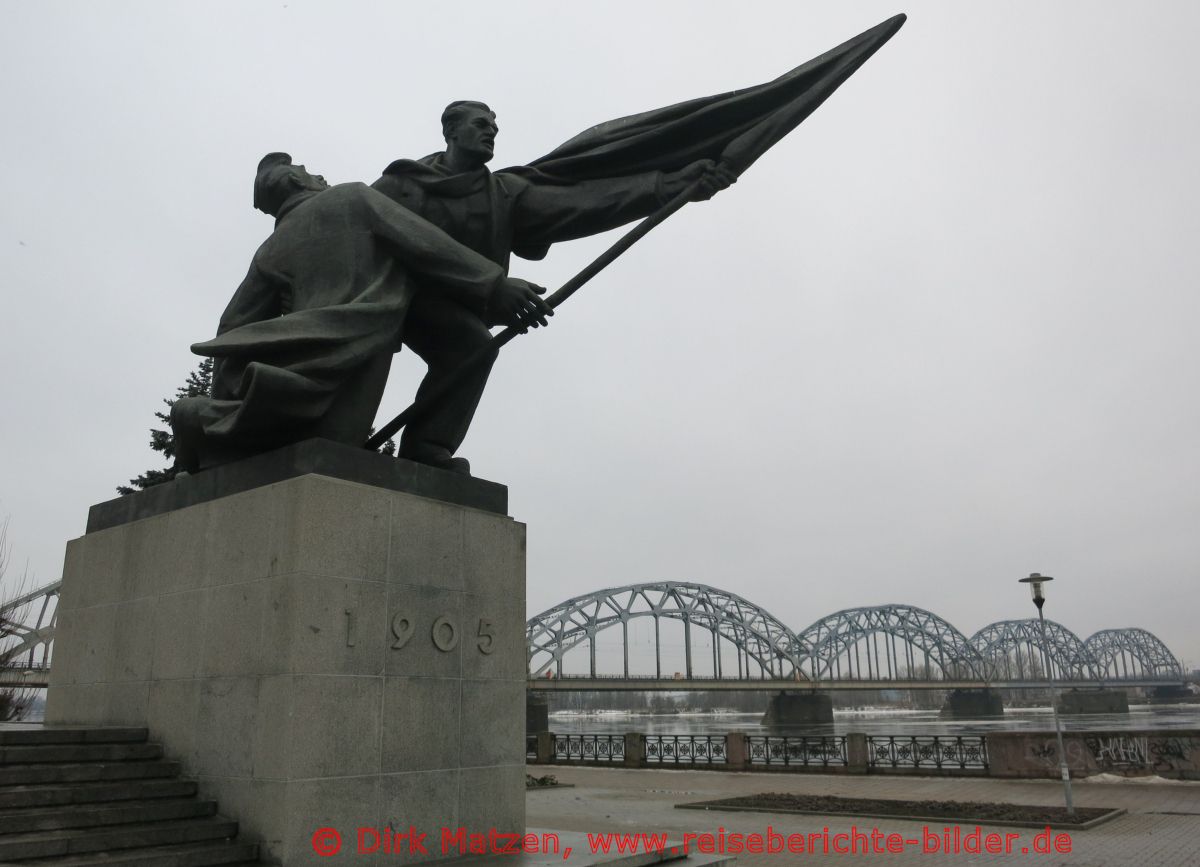 Riga, Denkmal russische Revolution 1905