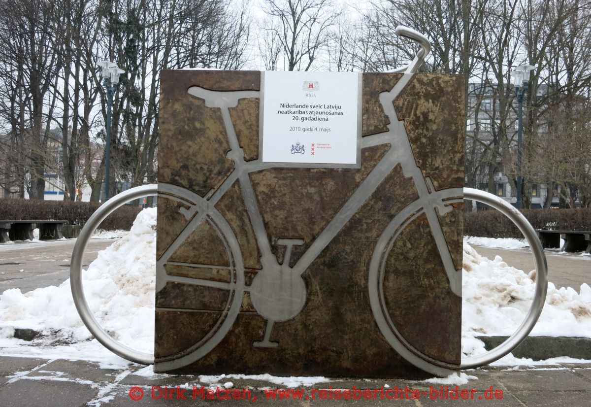 Riga, Fahrrad-Denkmal